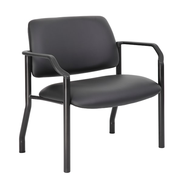 Boss Antimicrobial Guest Chair, 500 lb. Weight Capacity B9591AM-BK-500 - main